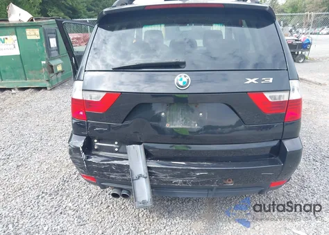 2007 BMW X3 3.0Si from USA, damaged, VIN WBXPC93407WF15926